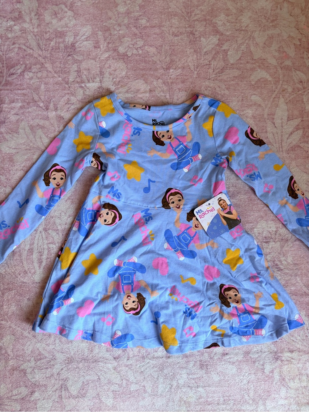 Ms. Rachel Light Blue Long Sleeve Character Dress